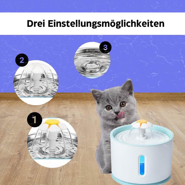 Automatischer Trinkwasserbrunnen für Katzen - Blubberbrunnen® von KleineKatze™