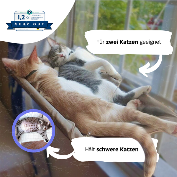 Katzenhängematte - Schnurrschaukel® von KleineKatze™