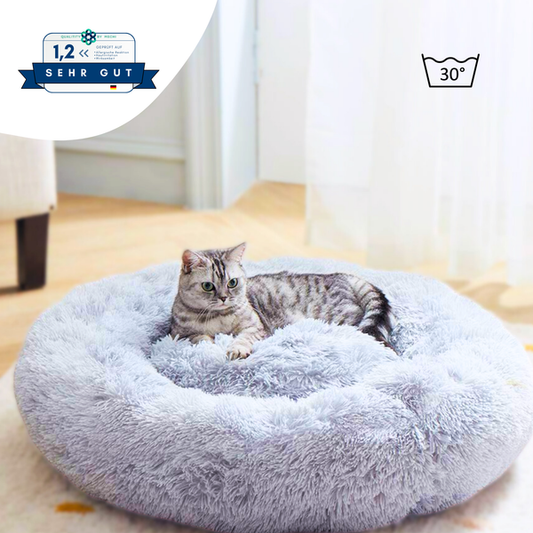 Flauschiges Katzenbett - Schnurrkissen® von KleineKatze™